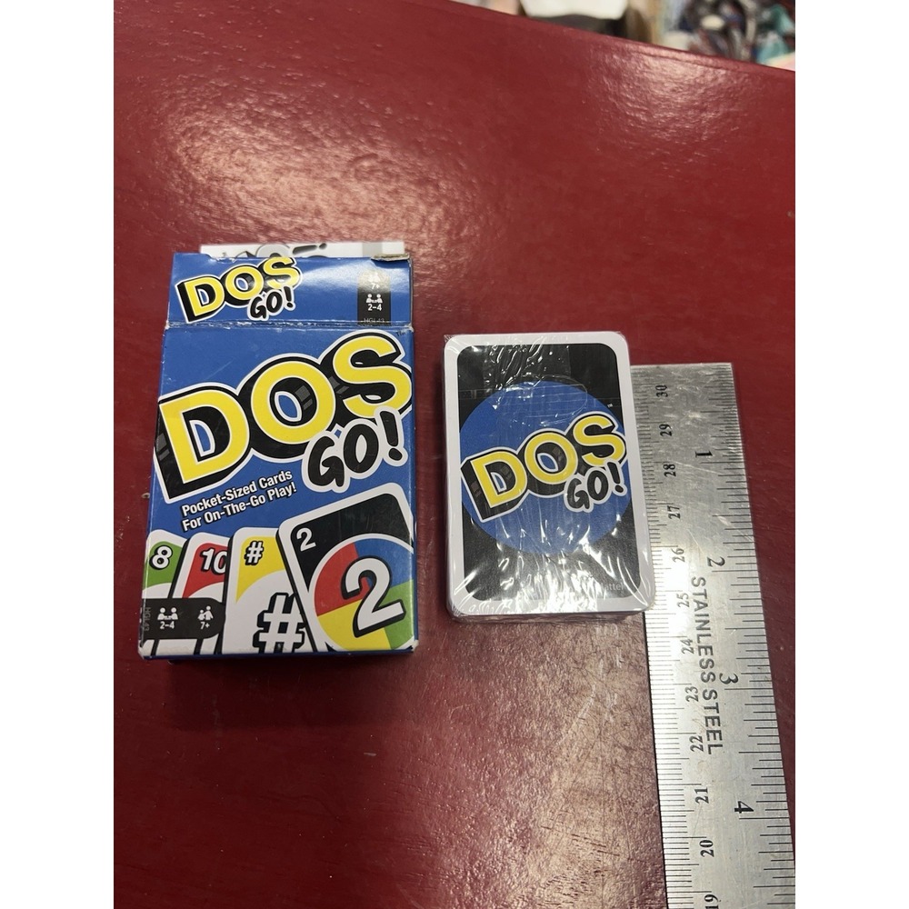 DOS GO! CARD GAME small box travel mini stocking stuffer gift classic Uno NEW